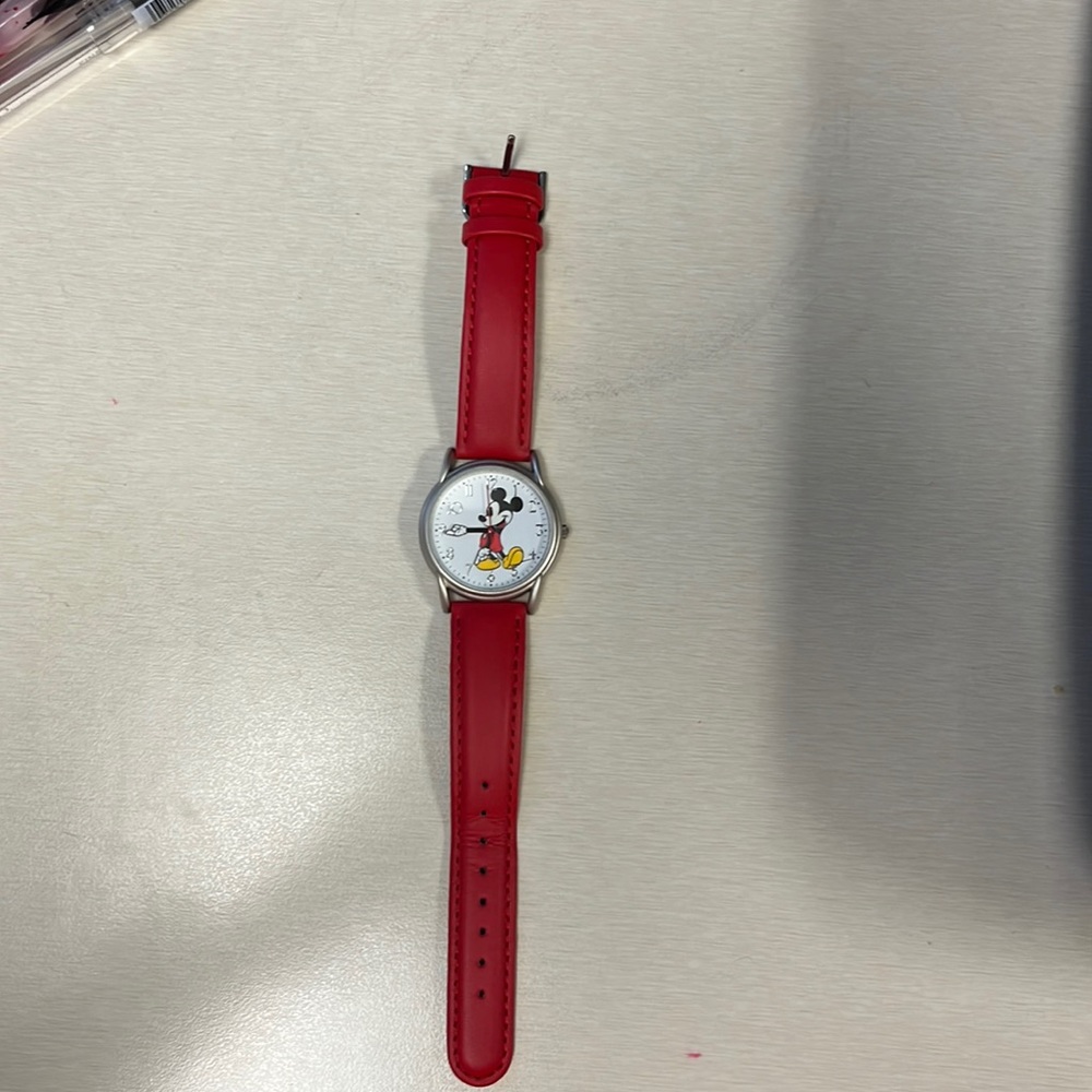 Red Disney Mickey Mouse watch